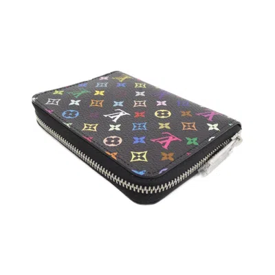 Pre-owned Louis Vuitton Black Coated Canvas Coin Purse/coin Case ()