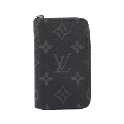 Pre-owned Louis Vuitton Black Coated Canvas Coin Purse/coin Case ()