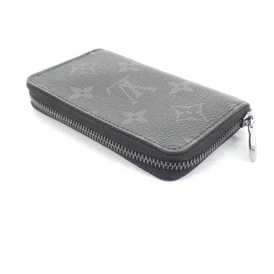 Pre-owned Louis Vuitton Black Coated Canvas Coin Purse/coin Case ()