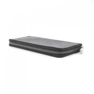 Pre-owned Louis Vuitton Black Coated Canvas Long Wallet (bi-fold) ()