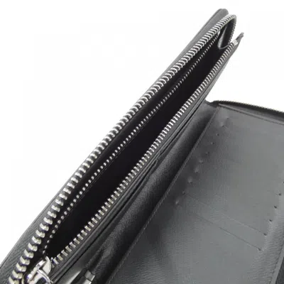 Pre-owned Louis Vuitton Black Coated Canvas Long Wallet (bi-fold) ()