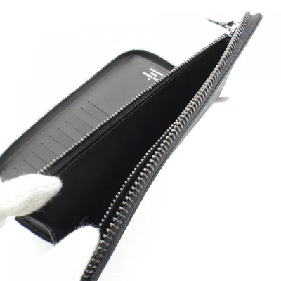 Pre-owned Louis Vuitton Black Coated Canvas Long Wallet (bi-fold) ()