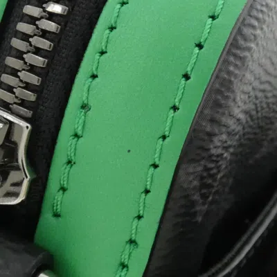 Pre-owned Louis Vuitton Black Coated Canvas Pouch Shoulder Bag ()