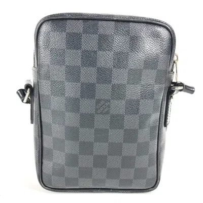 Pre-owned Louis Vuitton Black Damier Graphite Damier Graphite Pochette Shoulder Bag ()