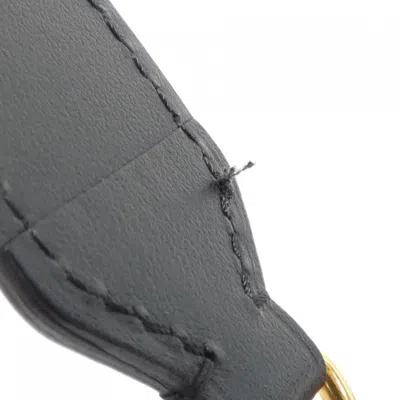 Pre-owned Louis Vuitton Black Dark Brown Marron Coated Canvas Shoulder Bag ()