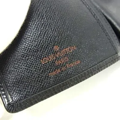 Pre-owned Louis Vuitton Black Epi Leather Long Bill Wallet (bi-fold) ()