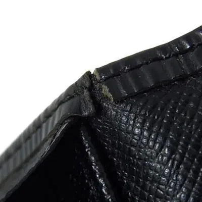 Pre-owned Louis Vuitton Black Epi Leather Long Wallet (bi-fold) ()