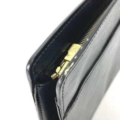 Pre-owned Louis Vuitton Black Galle Epi Leather Clutch Bag Pouch ()