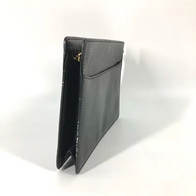 Pre-owned Louis Vuitton Black Galle Epi Leather Clutch Bag Pouch ()