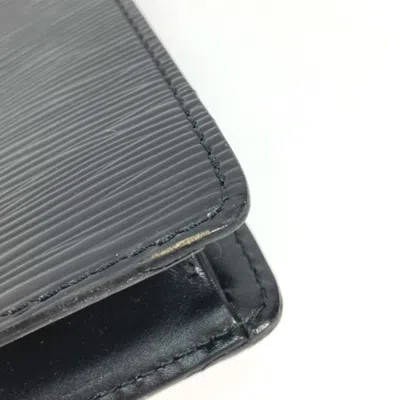 Pre-owned Louis Vuitton Black Galle Epi Leather Clutch Bag Pouch ()