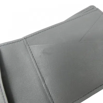 Pre-owned Louis Vuitton Black Leather Long Bill Wallet (bi-fold) ()