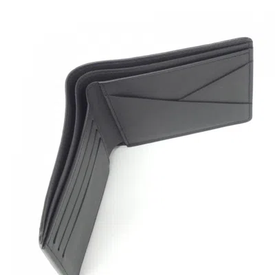 Pre-owned Louis Vuitton Black Leather Long Bill Wallet (bi-fold) ()