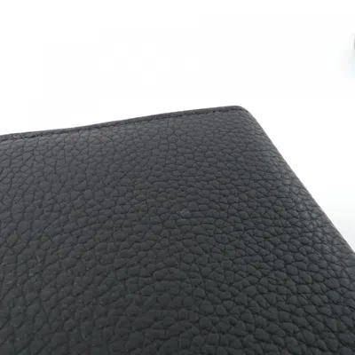 Pre-owned Louis Vuitton Black Leather Long Wallet (bi-fold) ()