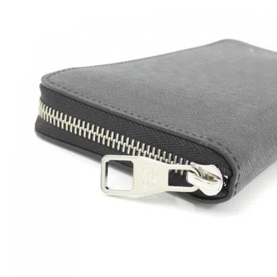 Pre-owned Louis Vuitton Black Leather Long Wallet (bi-fold) ()