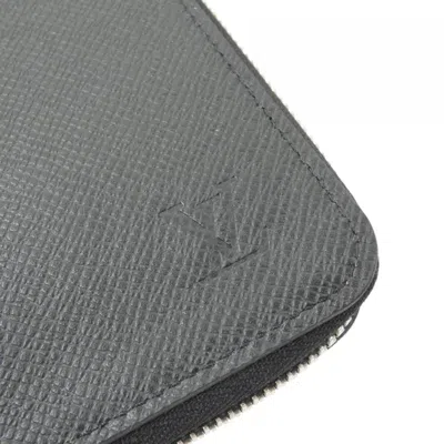 Pre-owned Louis Vuitton Black Leather Long Wallet (bi-fold) ()