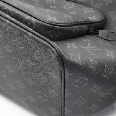Pre-owned Louis Vuitton Black Monogram Eclipse Coated Canvas Leather Backpack ()