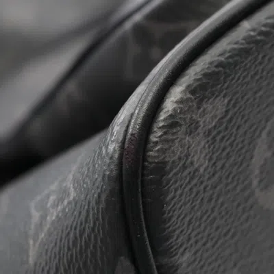 Pre-owned Louis Vuitton Black Monogram Eclipse Coated Canvas Leather Backpack ()