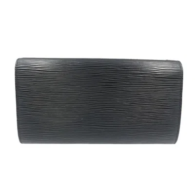 Pre-owned Louis Vuitton Black Noir Epi Leather Coin Purse/coin Case ()