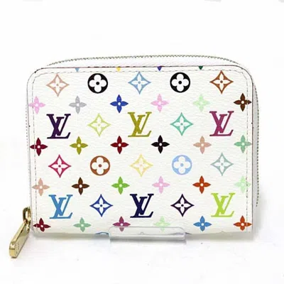 Pre-owned Louis Vuitton Blanc Multi-color Monogram Multicolore Coin Purse/coin Case ()