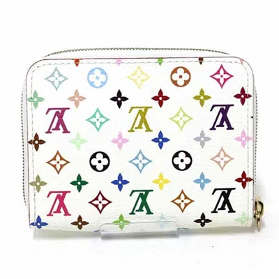 Pre-owned Louis Vuitton Blanc Multi-color Monogram Multicolore Coin Purse/coin Case ()