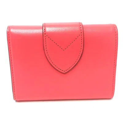 Pre-owned Louis Vuitton Blue Dahlia Galle Pink Leather Coin Purse/coin Case ()