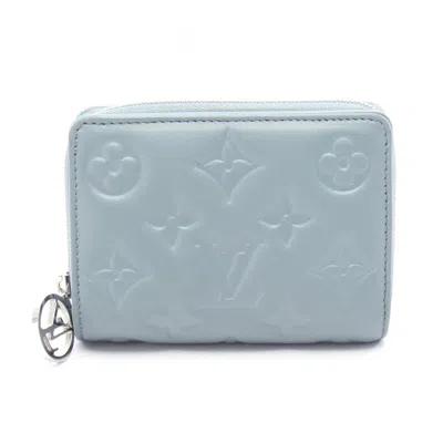 Pre-owned Louis Vuitton Blue Leather Wallet (bi-fold) ()