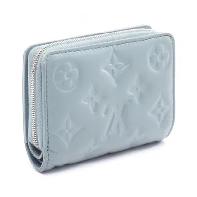 Pre-owned Louis Vuitton Blue Leather Wallet (bi-fold) ()