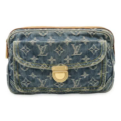 Pre-owned Louis Vuitton Blue Monogram Denim Fanny Pack Shoulder Bag ()