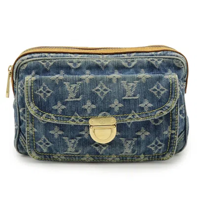 Pre-owned Louis Vuitton Blue Monogram Denim Fanny Pack Sling Bag ()
