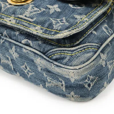 Pre-owned Louis Vuitton Blue Monogram Denim Fanny Pack Shoulder Bag ()