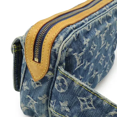 Pre-owned Louis Vuitton Blue Monogram Denim Fanny Pack Sling Bag ()