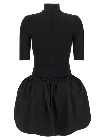 Magda Butrym Mini Dress With Balloon Skirt In Black