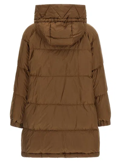 Weekend Max Mara Anfora Reversible Parka In Brown