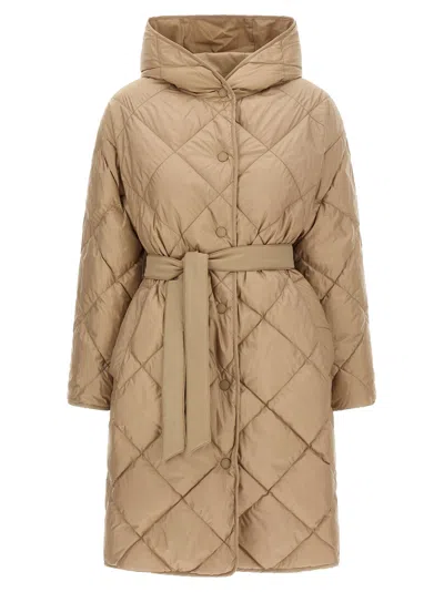 Weekend Max Mara Banfy Reversible Down Jacket In Brown
