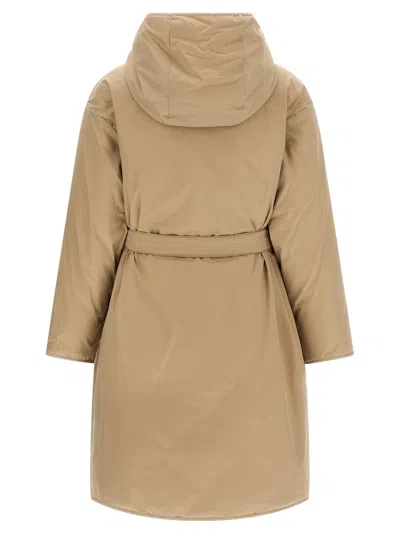 Weekend Max Mara Banfy Reversible Down Jacket In Brown