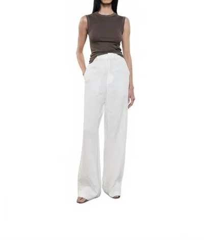 Enza Costa Linen Trouser In Undyed In Multi