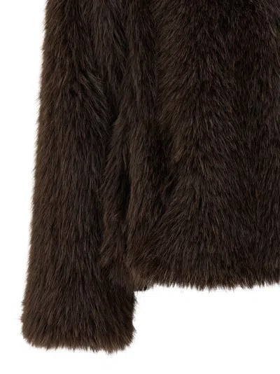 Weekend Max Mara Brenta1234 Fur Brown In Brown