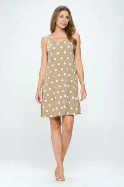 Truedames Bns Print Missy Tank Dress In Neutral