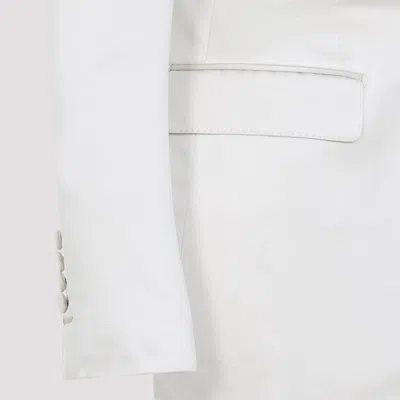 Tom Ford Tailored Jacket With Notched Lapels And Pockets In White
