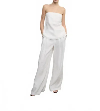 Enza Costa Linen Strapless Tunic In Undyed In Multi