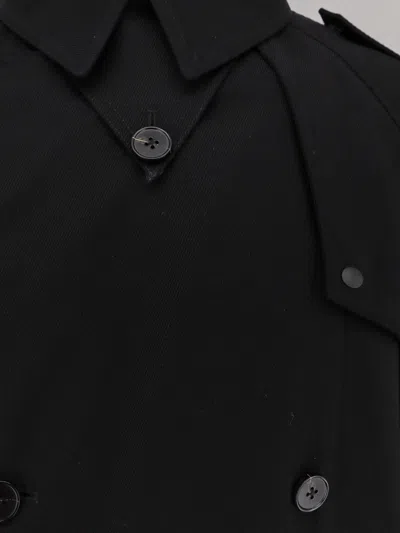 Paltò Luca Drill Superfine Wool 2 Layers Coat In Black