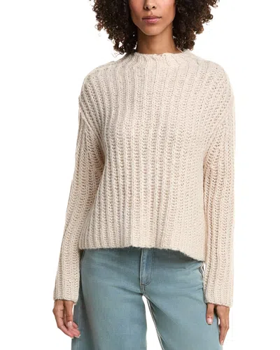 Industry Cable Wool & Alpaca-blend Pullover In White