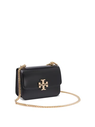 Tory Burch Eleanor Small Convertible Leather Shoulder Bag In Black