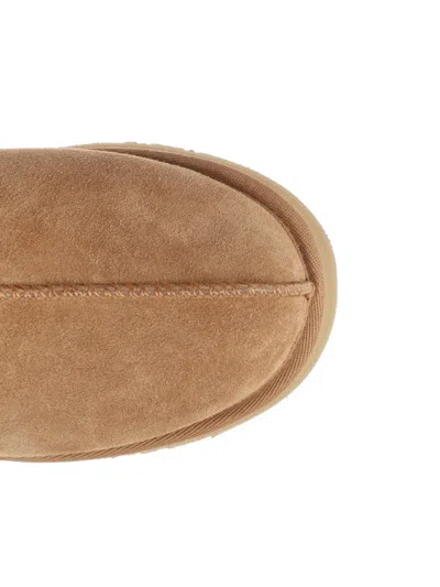 Ugg Tazz Ii Suede Flatform Mules In Brown