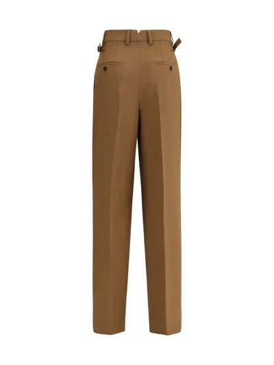 Ami Alexandre Mattiussi Wool Pants In Brown