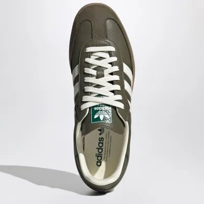 Adidas Originals Samba Og Nubuck-trimmed Full-grain Leather Sneakers In Brown