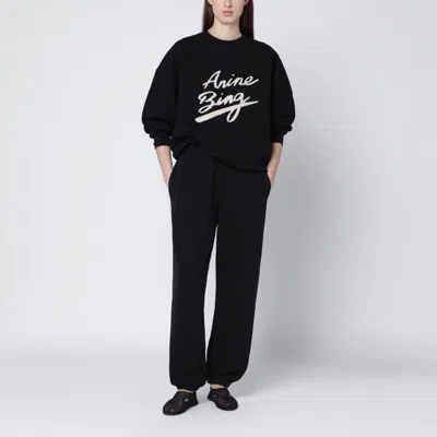 Anine Bing Elastic Waist Sweatpants In Black