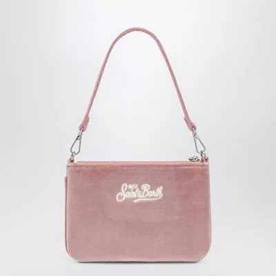 Mc2 Saint Barth Pink Chenille Effect Fabric Clutch Bag In Pink
