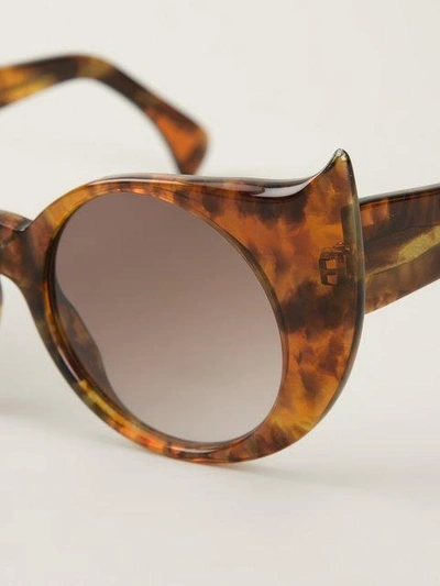 Shop Barn's 'eye-liner Frame' Sunglasses - Brown