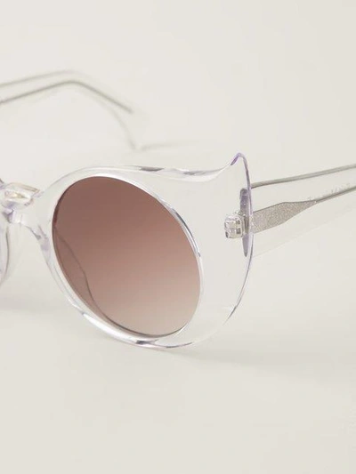 Shop Barn's 'eye-liner Frame' Sunglasses - White